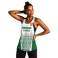 Custom Zimbabwe Sables Rugby Women Racerback Tank African Patterns - African Pride