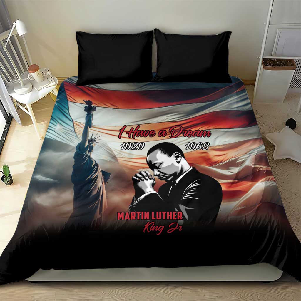 Happy MLK Day Bedding Set Black Americans Leaders I Have a Dream