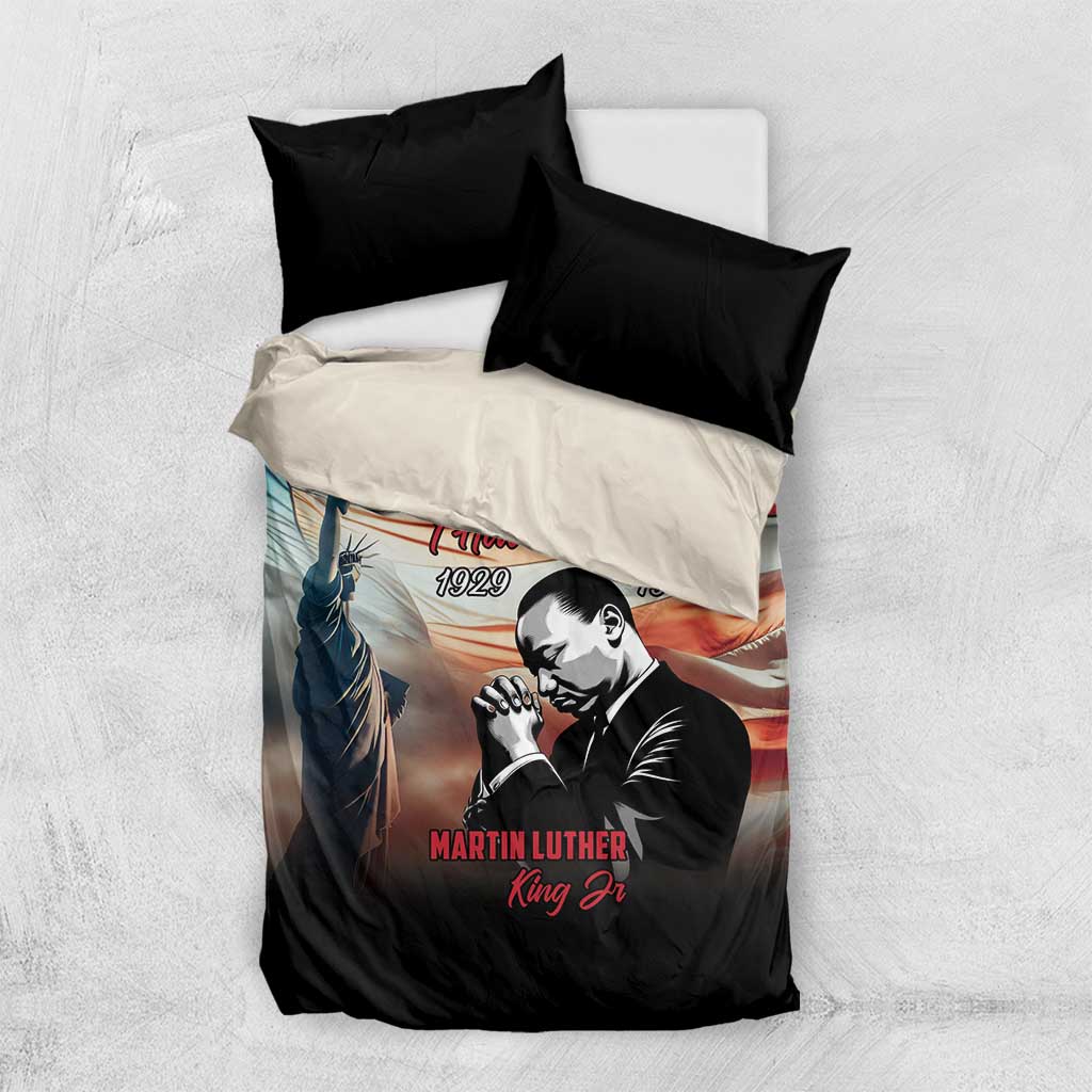 Happy MLK Day Bedding Set Black Americans Leaders I Have a Dream