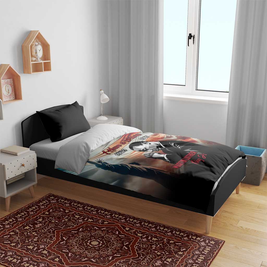Happy MLK Day Bedding Set Black Americans Leaders I Have a Dream