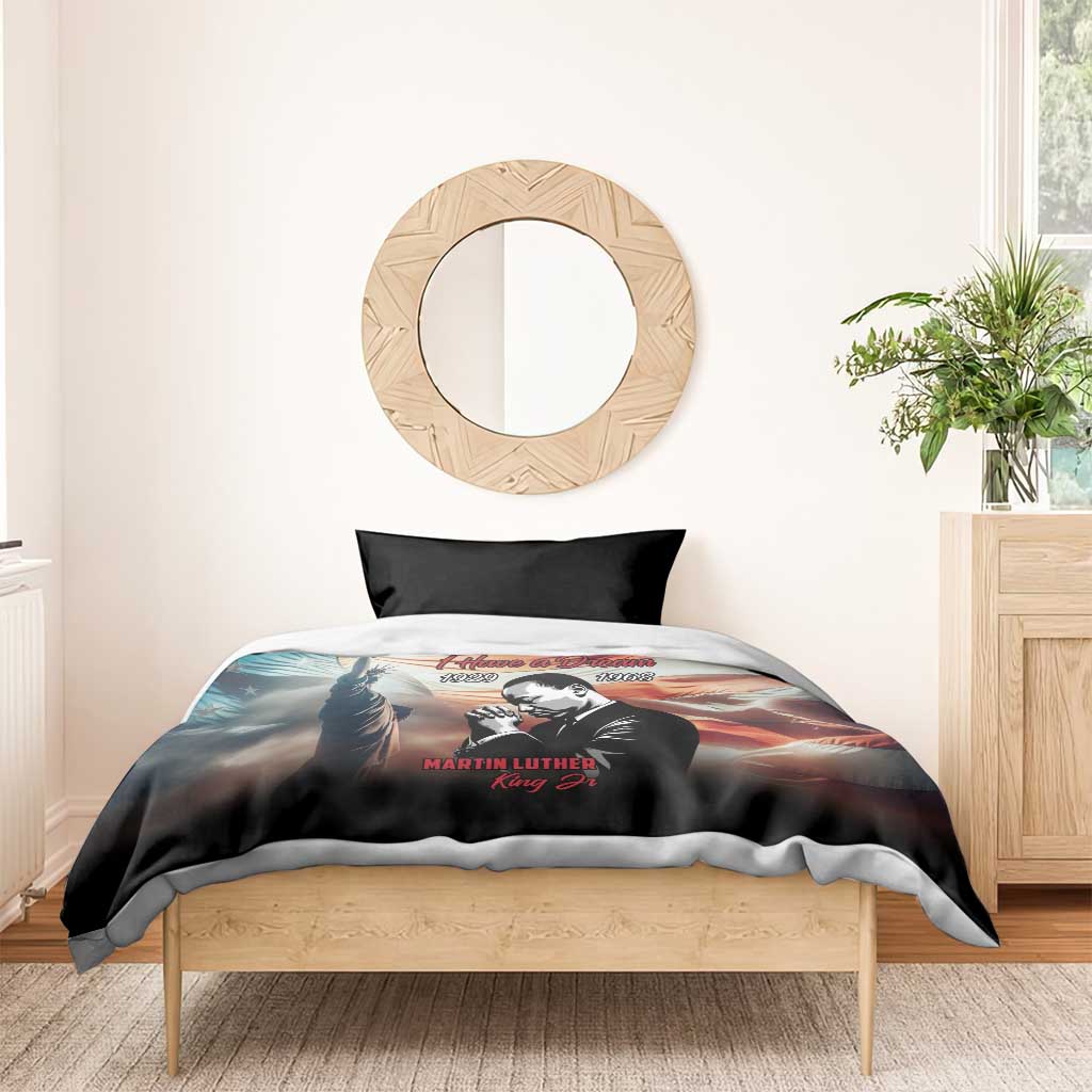 Happy MLK Day Bedding Set Black Americans Leaders I Have a Dream
