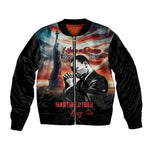 Happy MLK Day Bomber Jacket Black Americans Leaders I Have a Dream