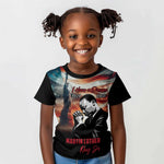 Happy MLK Day Kid T shirt Black Americans Leaders I Have a Dream