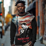 Happy MLK Day Long Sleeve Shirt Black Americans Leaders I Have a Dream