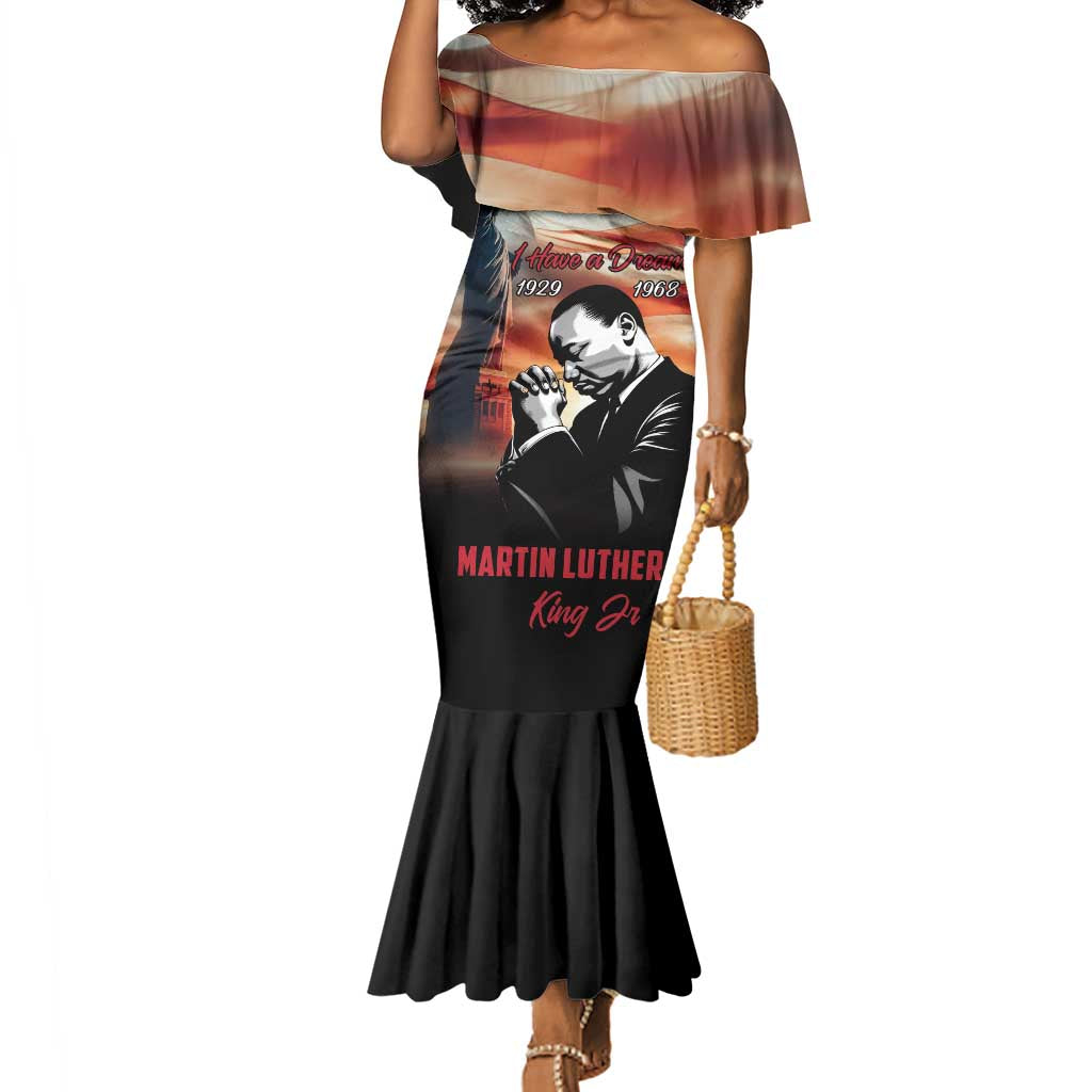Happy MLK Day Mermaid Dress Black Americans Leaders I Have a Dream