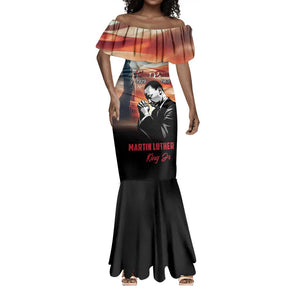 Happy MLK Day Mermaid Dress Black Americans Leaders I Have a Dream