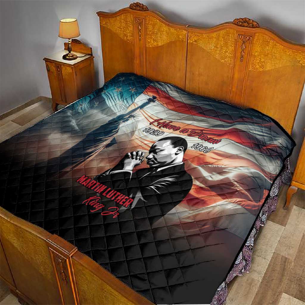 Happy MLK Day Quilt Black Americans Leaders I Have a Dream