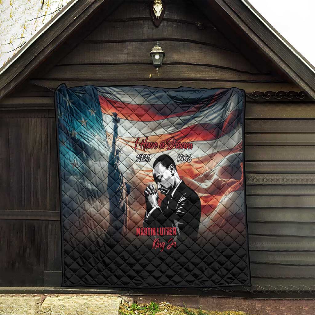 Happy MLK Day Quilt Black Americans Leaders I Have a Dream
