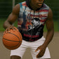 Happy MLK Day Sleeveless Zip Hoodie Black Americans Leaders I Have a Dream - African Pride