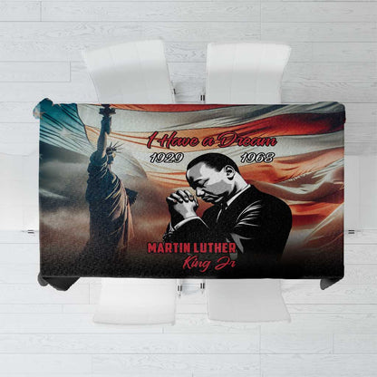 Happy MLK Day Tablecloth Black Americans Leaders I Have a Dream