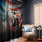 Happy MLK Day Window Curtain Black Americans Leaders I Have a Dream