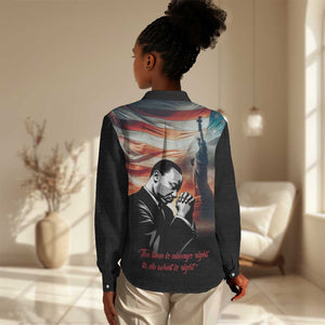 Happy MLK Day Women Casual Shirt Black Americans Leaders I Have a Dream