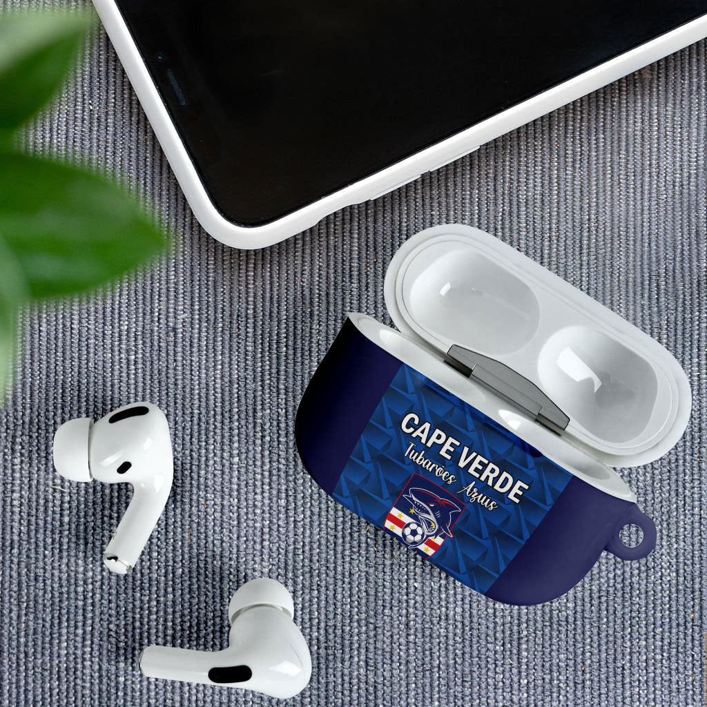 Cape Verde Football 2026 AirPods Case Atlantic Blue Sharks Heritage