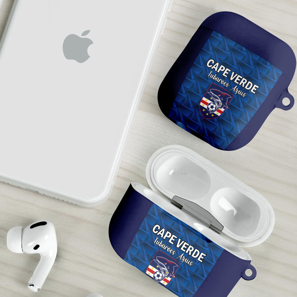 Cape Verde Football 2026 AirPods Case Atlantic Blue Sharks Heritage