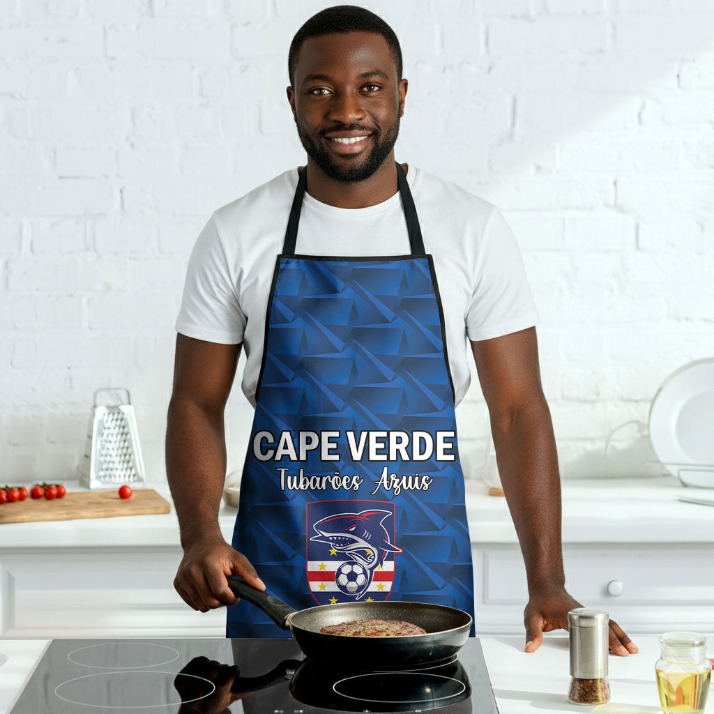 Cape Verde Football 2026 Apron Atlantic Blue Sharks Heritage