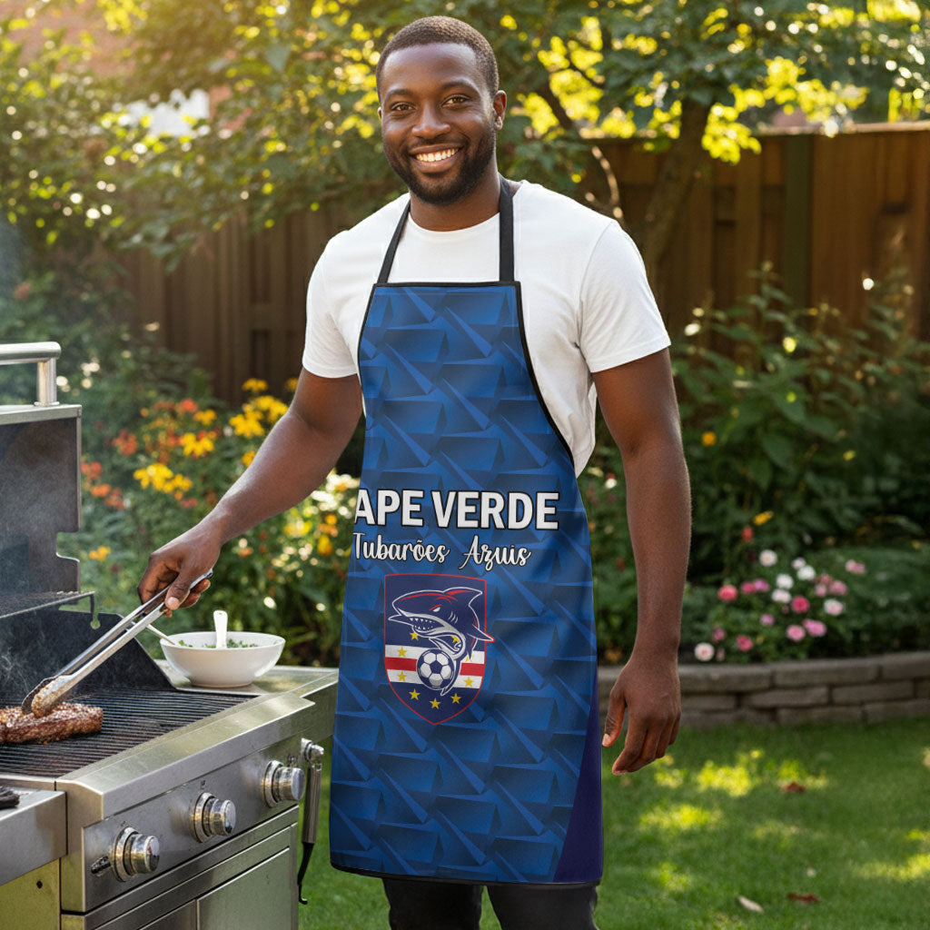 Cape Verde Football 2026 Apron Atlantic Blue Sharks Heritage