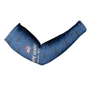 Custom Cape Verde Football 2026 Arm Sleeves Atlantic Blue Sharks Heritage