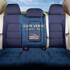 Cape Verde Football 2026 Back Car Seat Cover Atlantic Blue Sharks Heritage