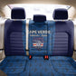 Cape Verde Football 2026 Back Car Seat Cover Atlantic Blue Sharks Heritage
