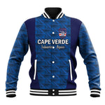 Custom Cape Verde Football 2026 Baseball Jacket Atlantic Blue Sharks Heritage