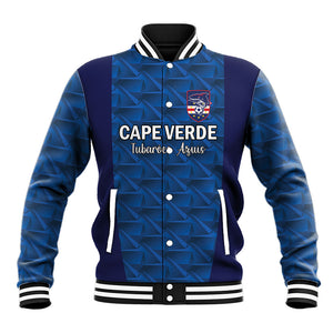 Custom Cape Verde Football 2026 Baseball Jacket Atlantic Blue Sharks Heritage