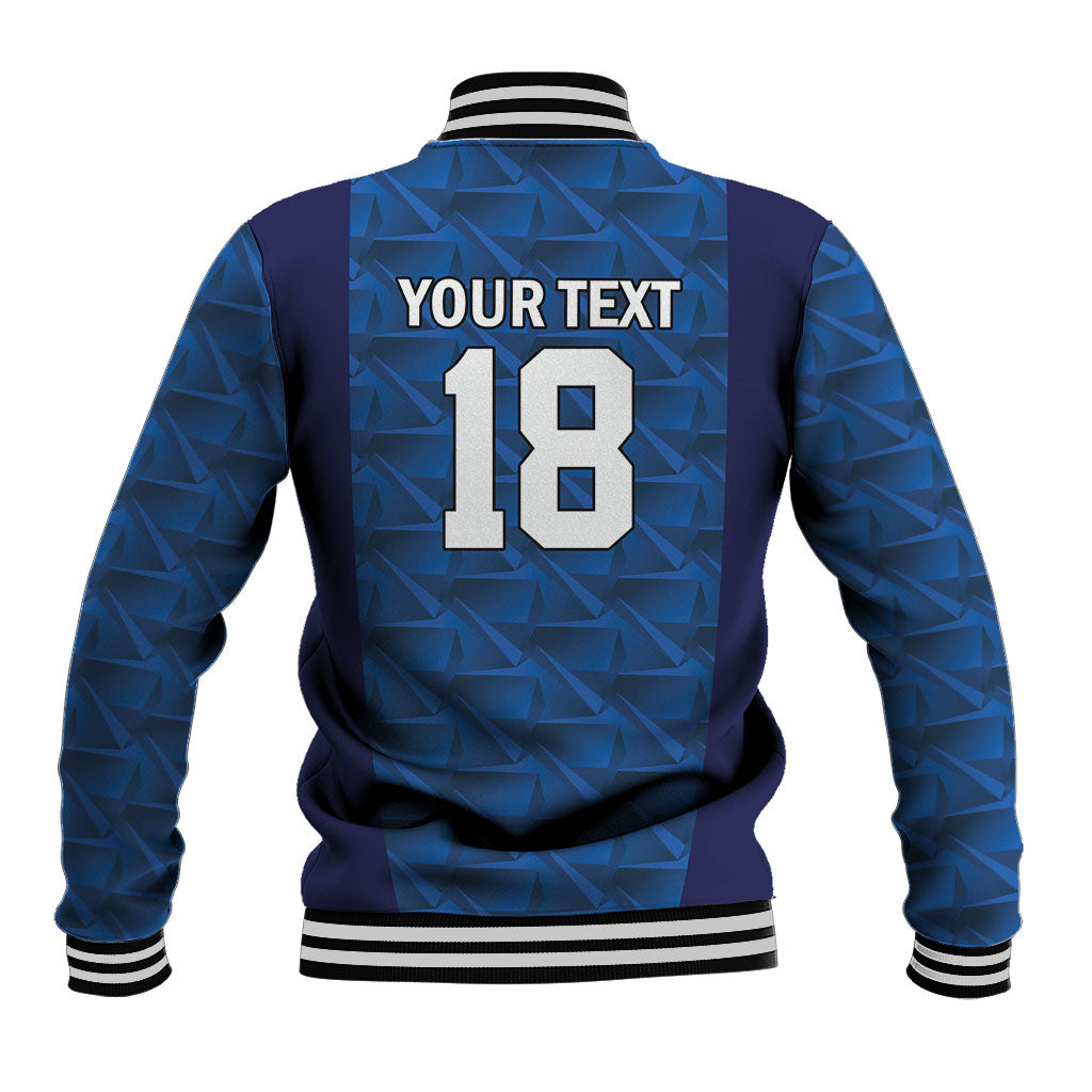 Custom Cape Verde Football 2026 Baseball Jacket Atlantic Blue Sharks Heritage