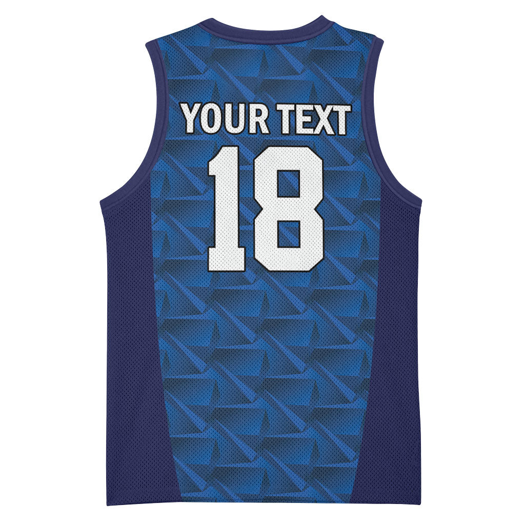 Custom Cape Verde Football 2026 Basketball Jersey Atlantic Blue Sharks Heritage