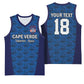 Custom Cape Verde Football 2026 Basketball Jersey Atlantic Blue Sharks Heritage