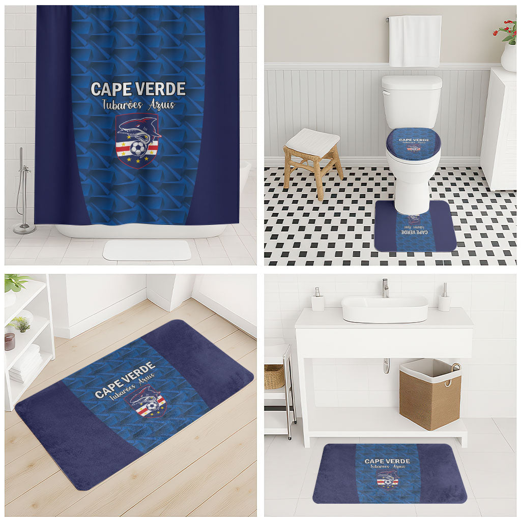 Cape Verde Football 2026 Bathroom Set Atlantic Blue Sharks Heritage