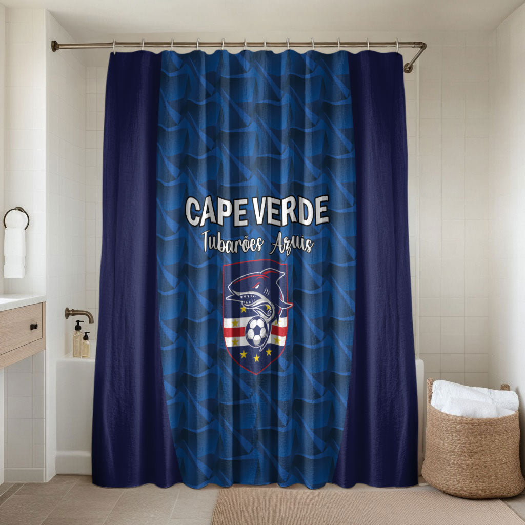 Cape Verde Football 2026 Bathroom Set Atlantic Blue Sharks Heritage