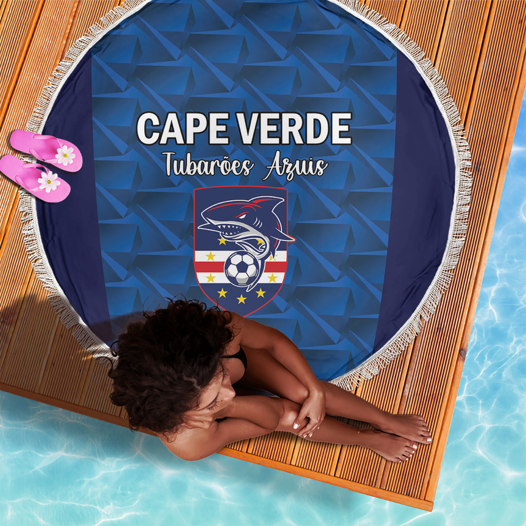 Cape Verde Football 2026 Beach Blanket Atlantic Blue Sharks Heritage