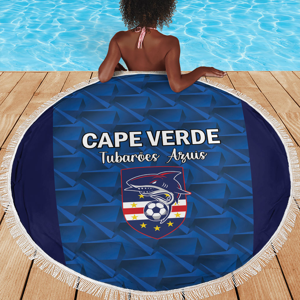 Cape Verde Football 2026 Beach Blanket Atlantic Blue Sharks Heritage