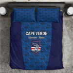 Cape Verde Football 2026 Bedding Set Atlantic Blue Sharks Heritage