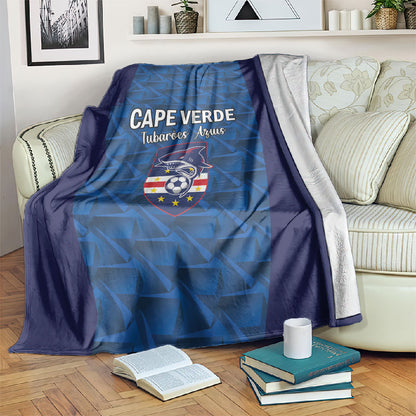 Cape Verde Football 2026 Blanket Atlantic Blue Sharks Heritage