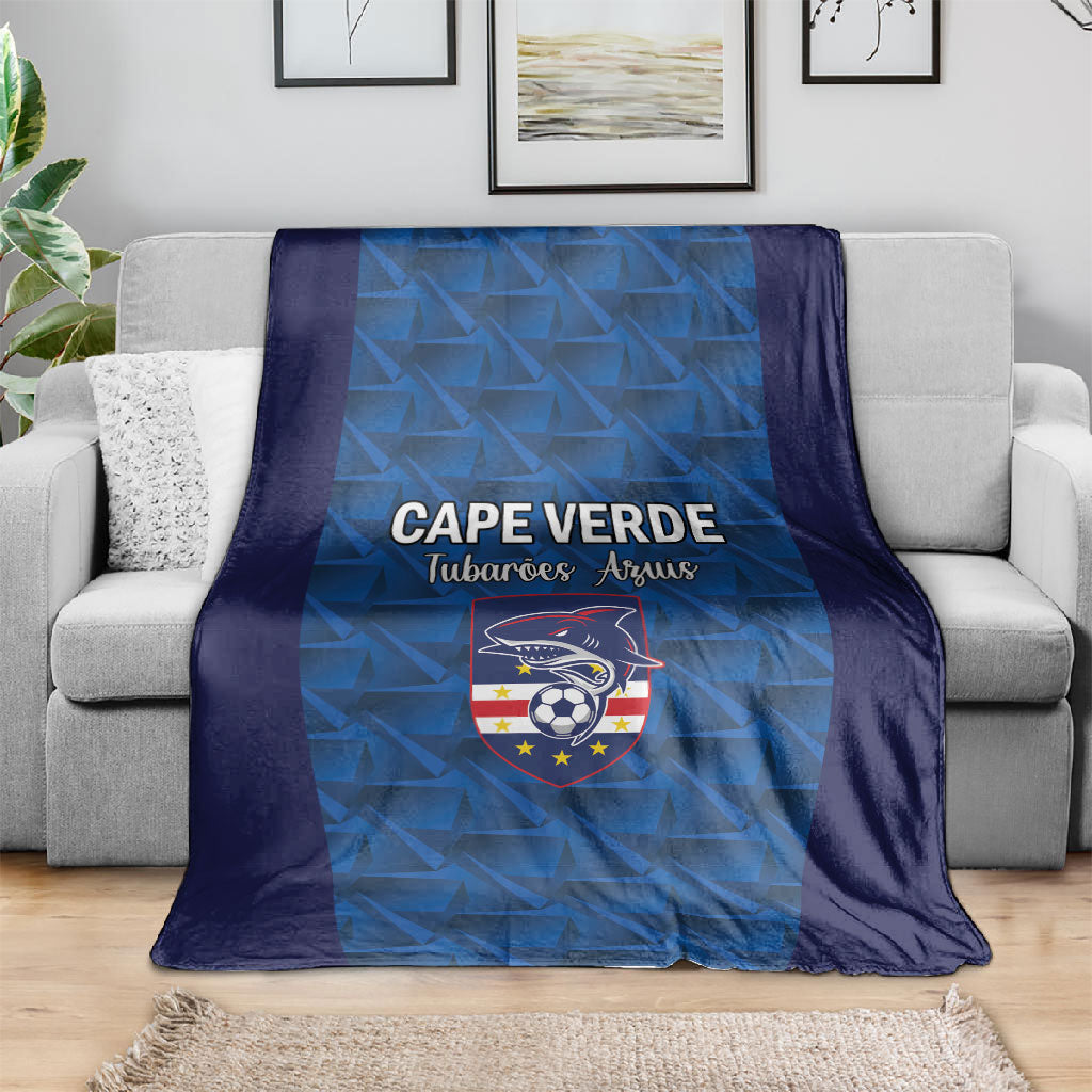 Cape Verde Football 2026 Blanket Atlantic Blue Sharks Heritage