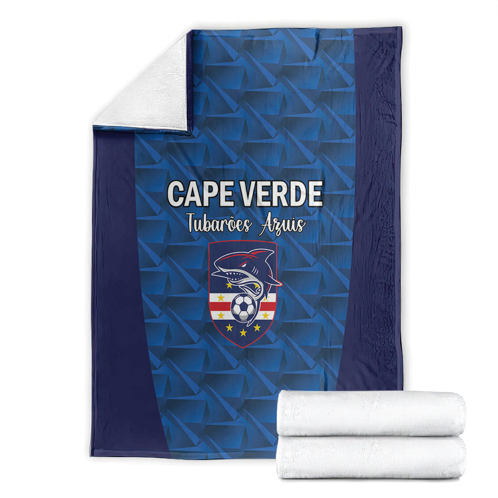 Cape Verde Football 2026 Blanket Atlantic Blue Sharks Heritage