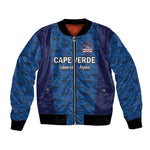 Custom Cape Verde Football 2026 Bomber Jacket Atlantic Blue Sharks Heritage