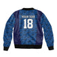 Custom Cape Verde Football 2026 Bomber Jacket Atlantic Blue Sharks Heritage