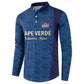 Custom Cape Verde Football 2026 Button Sweatshirt Atlantic Blue Sharks Heritage