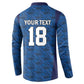Custom Cape Verde Football 2026 Button Sweatshirt Atlantic Blue Sharks Heritage