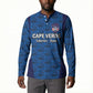 Custom Cape Verde Football 2026 Button Sweatshirt Atlantic Blue Sharks Heritage