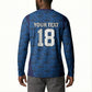 Custom Cape Verde Football 2026 Button Sweatshirt Atlantic Blue Sharks Heritage