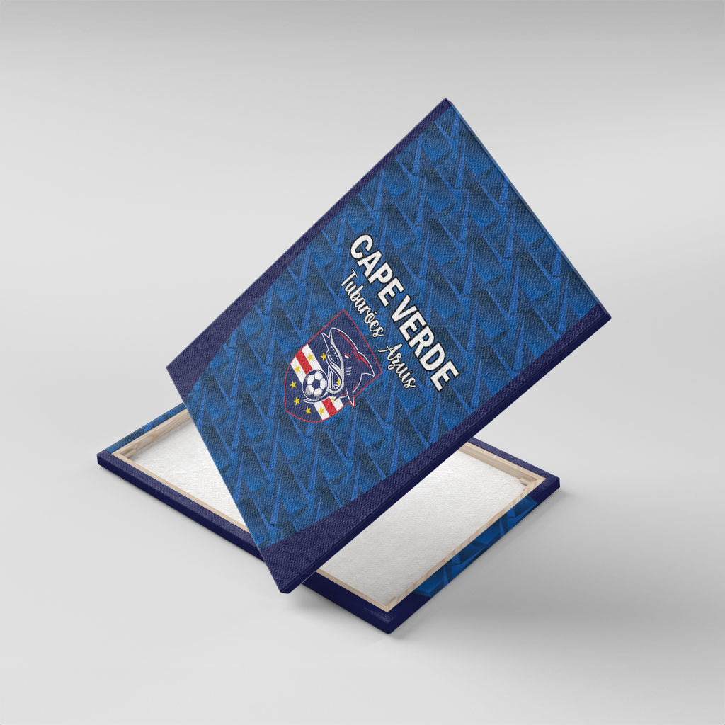 Cape Verde Football 2026 Canvas Wall Art Atlantic Blue Sharks Heritage