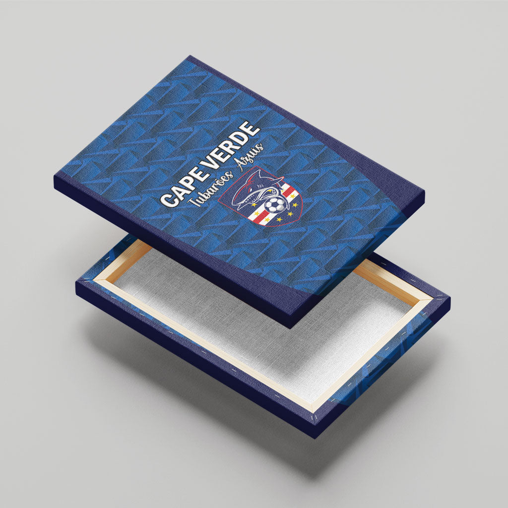 Cape Verde Football 2026 Canvas Wall Art Atlantic Blue Sharks Heritage