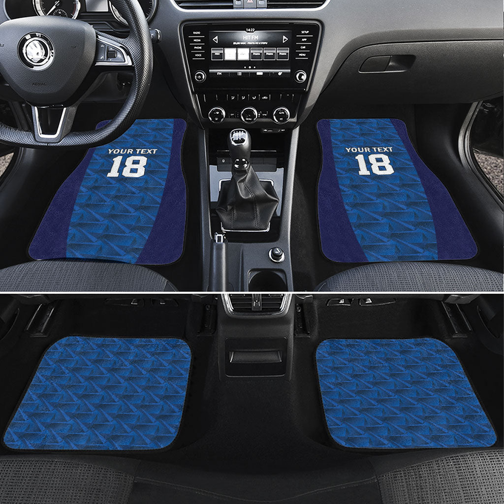 Custom Cape Verde Football 2026 Car Mats Atlantic Blue Sharks Heritage