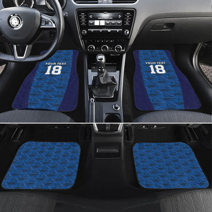 Custom Cape Verde Football 2026 Car Mats Atlantic Blue Sharks Heritage