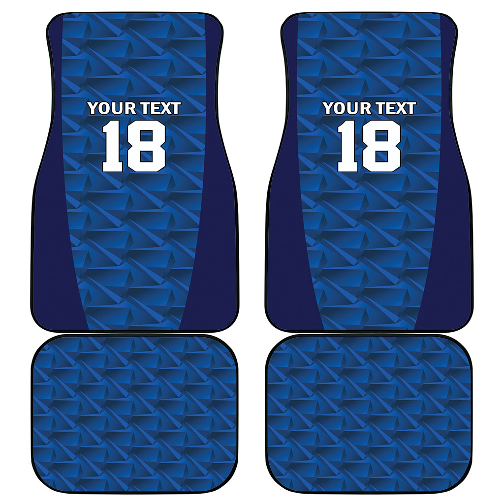 Custom Cape Verde Football 2026 Car Mats Atlantic Blue Sharks Heritage
