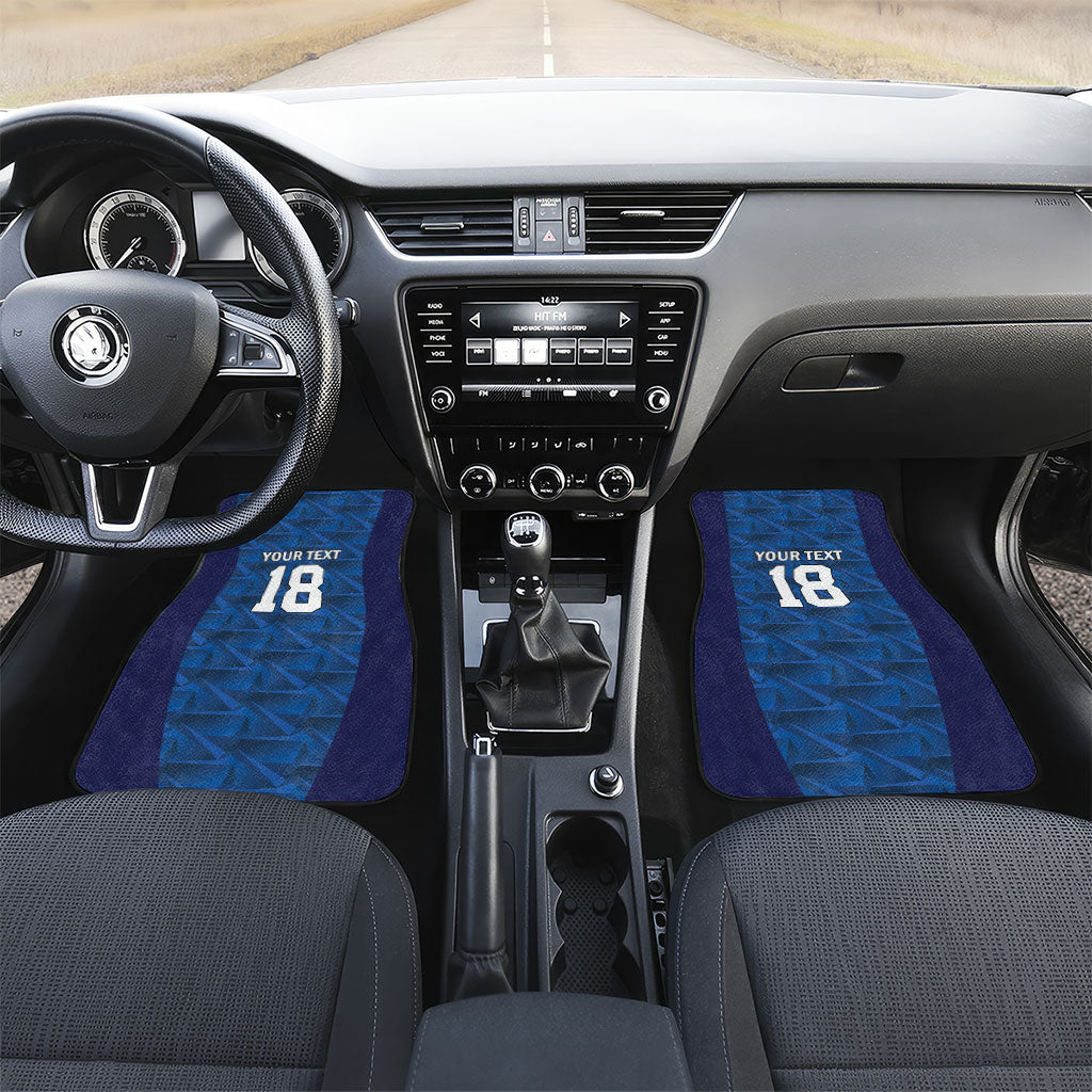 Custom Cape Verde Football 2026 Car Mats Atlantic Blue Sharks Heritage