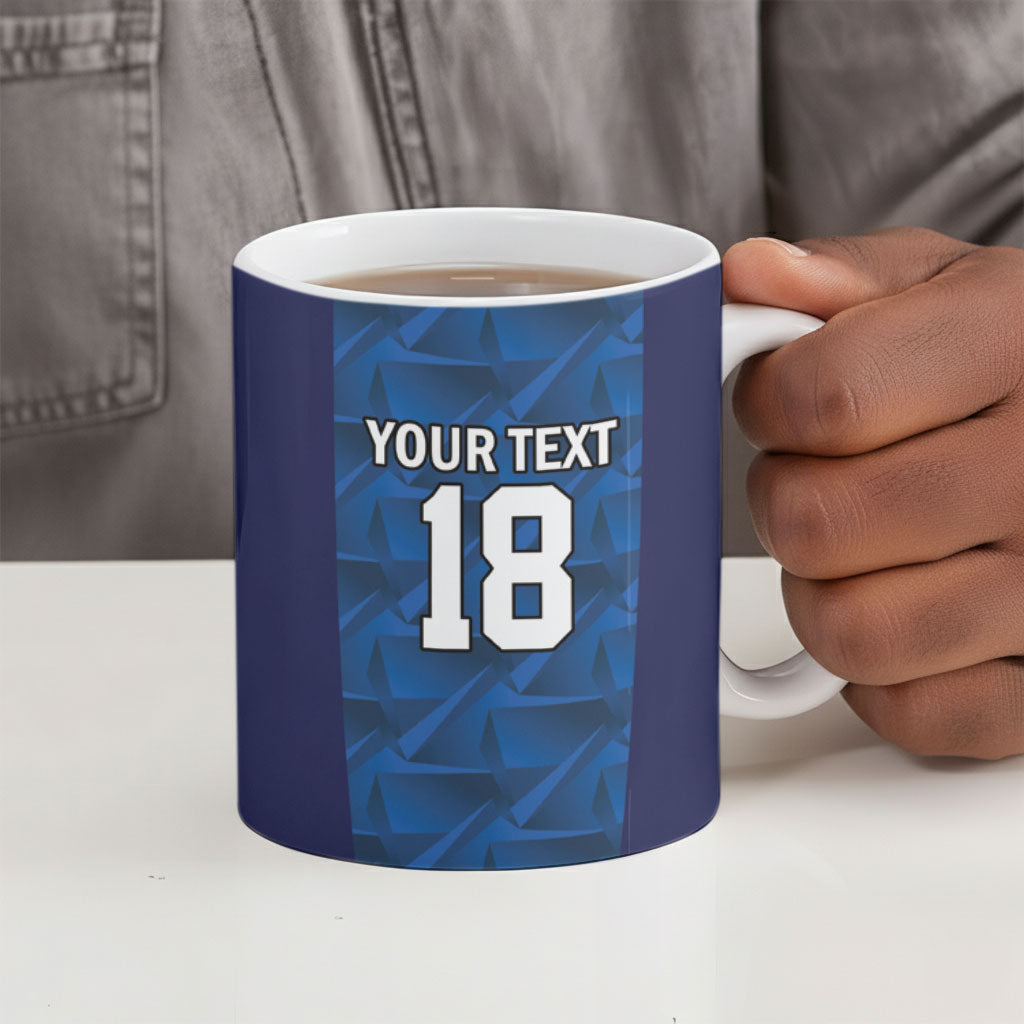 Custom Cape Verde Football 2026 Ceramic Mug Atlantic Blue Sharks Heritage