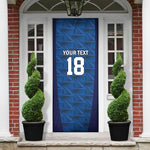 Custom Cape Verde Football 2026 Door Cover Atlantic Blue Sharks Heritage